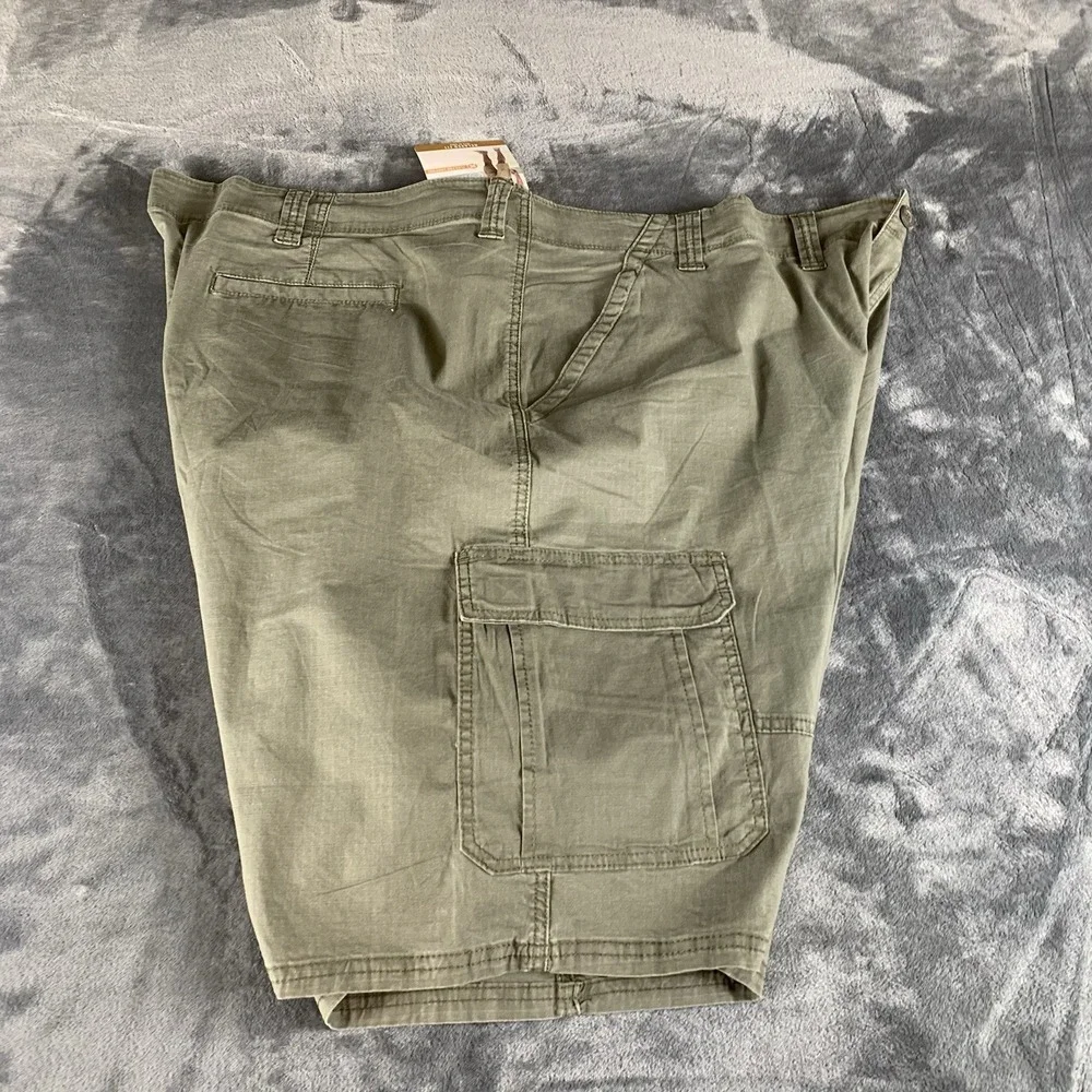 Wrangler Five Star Shorts‎ Mens 48 Green Relaxed Fit Rip Stop 48x10 NEW Tags